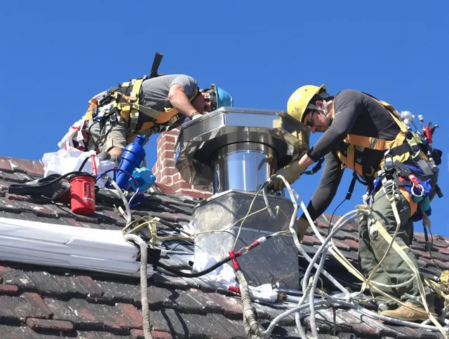 Protective chimney cap installed by Pompano Beach Chimney Sweep in Pompano Beach, FL