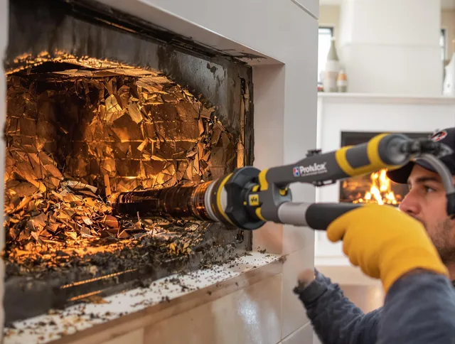 Professional chimney cleaning by Pompano Beach Chimney Sweep in Pompano Beach, FL