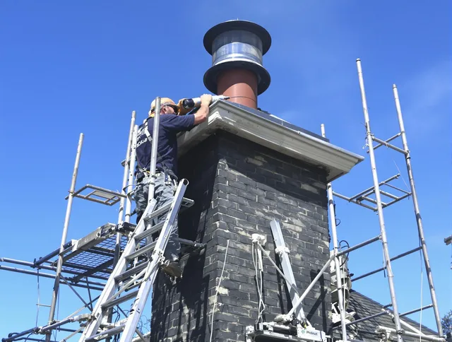 Sturdy chimney crown finished by Pompano Beach Chimney Sweep in Pompano Beach, FL