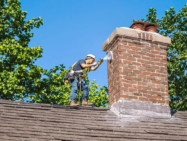 Pompano Beach Chimney Sweep performing an inspection with advanced tools in Pompano Beach, FL