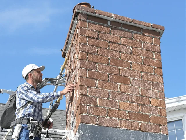 Brickwork for a chimney rebuild by Pompano Beach Chimney Sweep in Pompano Beach, FL