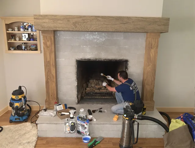 Detailed creosote removal process by Pompano Beach Chimney Sweep in Pompano Beach, FL