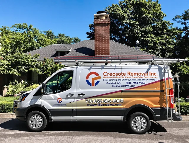Pompano Beach Chimney Sweep technician removing creosote safely in Pompano Beach, FL