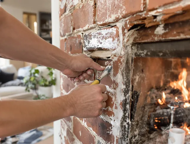 Routine fireplace repair by Pompano Beach Chimney Sweep in Pompano Beach, FL