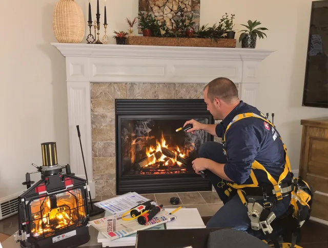 Safety-focused fireplace inspection by Pompano Beach Chimney Sweep in Pompano Beach, FL