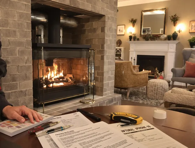 Pompano Beach Chimney Sweep verifying fireplace safety measures in Pompano Beach, FL